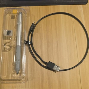 Genuine Rechargeable HP G3 Stylus Active Pen L04729-003 w/ USB A to USB C Cable - Picture 1 of 4