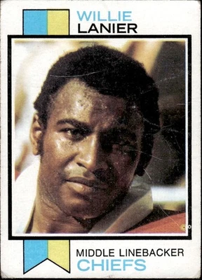 Willie Lanier 1973 Topps #410 Kansas City Chiefs - Image 1 of 2