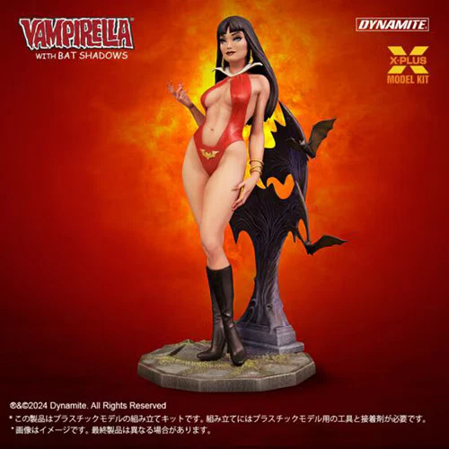 X-PLUS 1/8 Vampirella with Bat Shadows Plastic Model Kit Figure US Seller New - Image 1 of 4