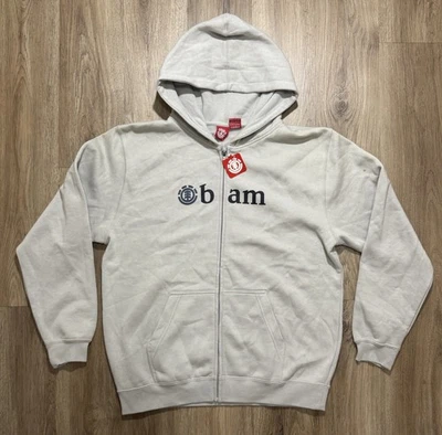 Y2K Element BAM Logo Skateboarding Full Zip Hoodie Size XL - Image 1 of 4