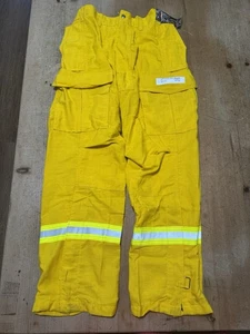 Pantalones de lucha contra incendios Crew Boss Nomex Wildland amarillo reflectante 2015 S-30 AP - Imagen 1 de 4