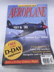 Aeroplane Monthly Magazine May 1994 Issue 253 Hawker Fury Debut Bausch & Lomb - Picture 1 of 3
