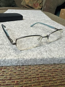 ELLE EL18747 BL  Titanium Womens Half Rim Eyeglass Frames ONLY 49[]19-135 - Picture 1 of 10