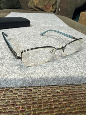 ELLE EL18747 BL  Titanium Womens Half Rim Eyeglass Frames ONLY 49[]19-135 - Image 1 of 4