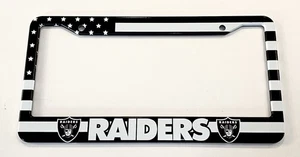 Las Vegas Raiders NFL Football Stainless Steel License Plate Frame Rust Free - Picture 1 of 4