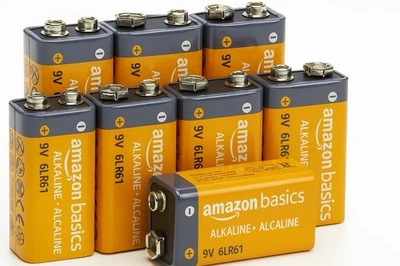 AmazonBasics 8PK 9Volt (9V) Alkaline Batteries EXP- 11/2029. - Image 1 of 4