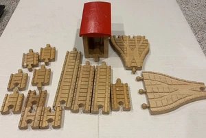 Thomas & Friends Wooden Railway Clickety Clack Track Lot 14 Pieces And Tunnel - Picture 1 of 6