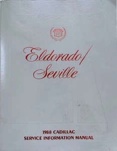 1988 Cadillac Eldorado and Seville Factory Shop Service Repair Manual Original - Bild 1 von 2