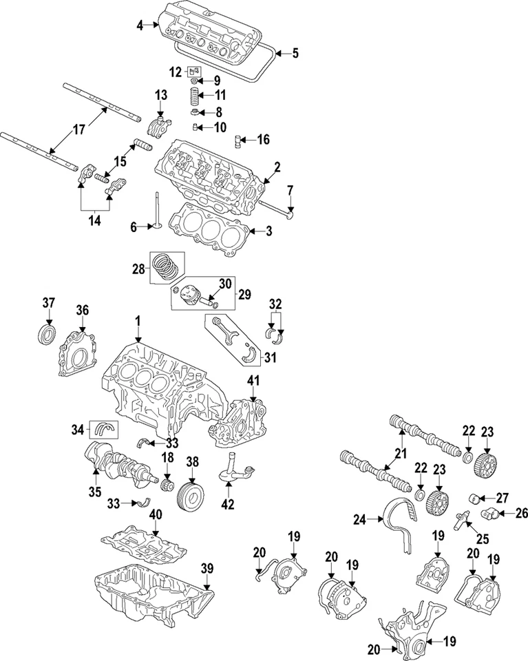 Cojinete principal del cigüeñal del motor Honda original 13323-5J6-A01 Foto 1 de 1