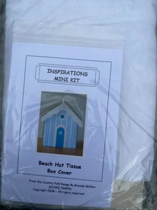 Inspirations Mini Kit Beach Hut Tissue Box Cover Brenda Walker Country Folk - Bild 1 von 2