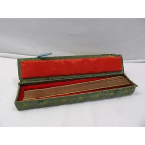 Vintage Chinese folding hand fan in box, delicate flying birds pheasants design - Picture 1 of 12