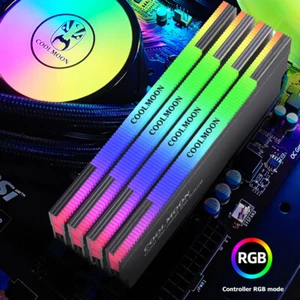 5V-3PIN ARGB RAM Heatsink DDR4 DDR3 Memory Heat Sink for Desktop Computer Deu - Bild 1 von 9