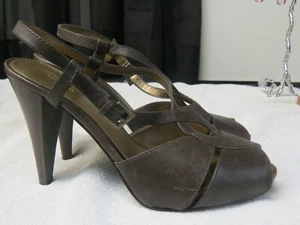 Simply Vera Vera Wang Brown Sling Back Size 7 - Picture 1 of 5