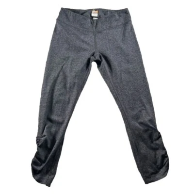 Lucy Leggings Mujer Pequeños Carbón Acanalado Tobillo Capri Recortado Powermax Entrenamiento Foto 1 de 4