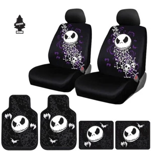 For Subaru Jack Skellington Nightmare Before Christmas Car Seat Mats Full Set - Picture 1 of 8
