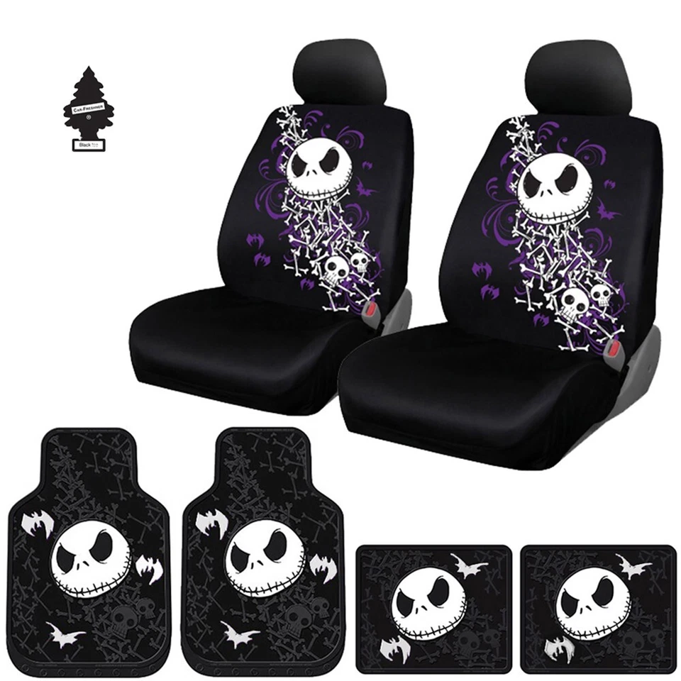 Juego completo de alfombrillas de asiento de coche Pesadilla antes de Navidad para Subaru Jack Skellington Foto 1 de 4