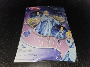 Disney Princess Cinderella 5 Balloon Bouquet 1 Super Shape 2 Standard 2 Holograp - Picture 1 of 2