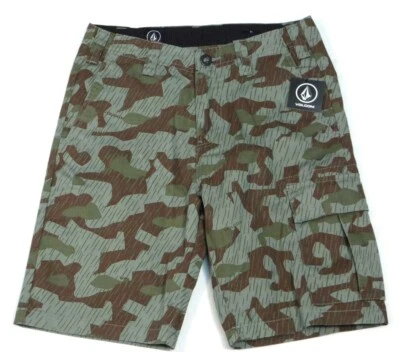 Volcom Vargo Cargo Shorts Green & Brown Camouflage Camo Men's NWT - Image 1 of 4