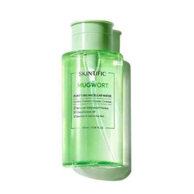 Purifying Micellar Water Cleanser Oil Waterproof Makeup SKINTIFIC Mugwort 300ml - Image 1 of 4