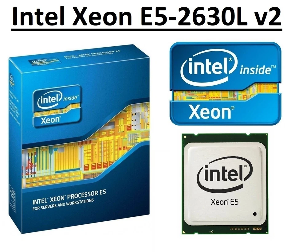 Intel Xeon E5-2630L v2 SR1AZ 2.4 - 2.8GHz, 15MB, 6 Core, LGA2011, 60W CPU - Image 1 of 4