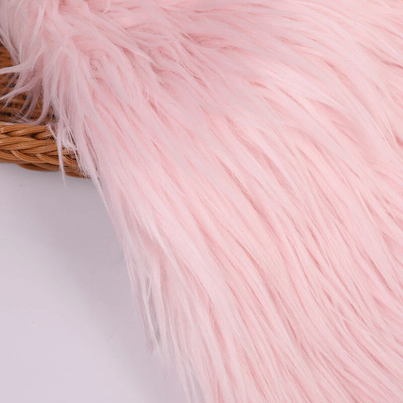 Long Rabbit Faux Fur Fabric Soft Plush Clothing Sewing Material DIY Home Decor - Image 1 of 4