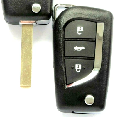 Auto Klappschlüssel Gehäuse für Toyota Auris YarisAygo Verso Corolla Rohling VA2