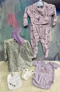 REBORN TODDLER DOLL CLOTHES. ROMPER SET, & DRESS SET. + PIXIE HAT. SIZE 00. - Picture 1 of 2