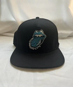 Cookies SF x Rolling Stones High Crown Black Snapback Hat Authentic - Picture 1 of 6