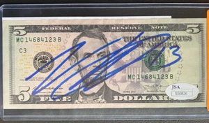 Nico Hischier New Jersey Devils Signed US Five Dollar Bill 1/1 JSA Certified - Picture 1 of 3