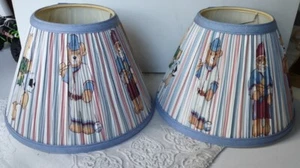 Bear Lamp Shades 10" Blue red Sports soccer baseball childrens - Picture 1 of 9