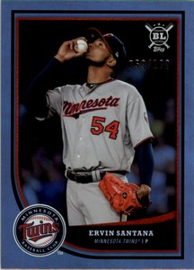 2018 Topps Big League Rainbow Foil #175 Ervin Santana /100 - NM-MT