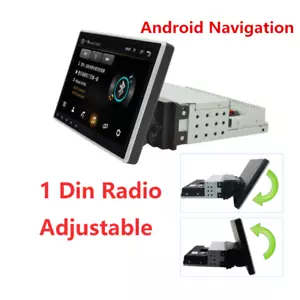 1 Din Android Adjustable Multimedia Player Autoradio Touch Screen GPS Navigation - Picture 1 of 11