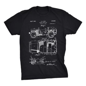 Jeep Patent T-Shirt. Jeep Shirt 100% Soft Cotton Tee on Black, White or Gray - Picture 1 of 7