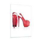 Glass Print 50x70cm Wall Art Picture heel shoes women fashion Small Artwork