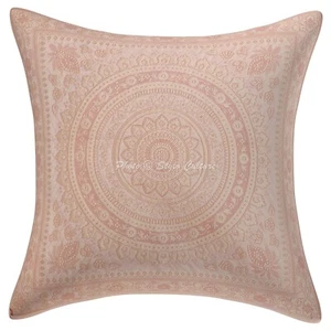 Brocade Jacquard Cushion Cover Boho Boho Bohemian Pillow Cases For Home Decor - Picture 1 of 5