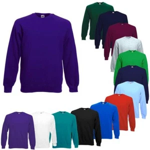 Fruit of the Loom Herren Männer Sweatshirt Arbeits Pullover Pulli Sweater Raglan - Bild 1 von 25