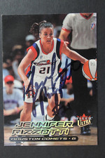 Jennifer Rizzotti HOF UCONN Signed 2000 Ultra Fleer #24 Card Authentic Autograph
