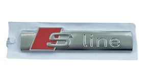 GENUINE NEW OE BADGE EMBLEM S-LINE FOR FENDER AUDI A1 A3 A4 B6 B7 A6 A7 Q2 Q3 Q5 - Picture 1 of 2