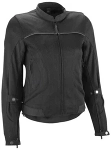 HIGHWAY 21 Women's Aira Mesh Motorcycle Jacket, Black, Large - Picture 1 of 7