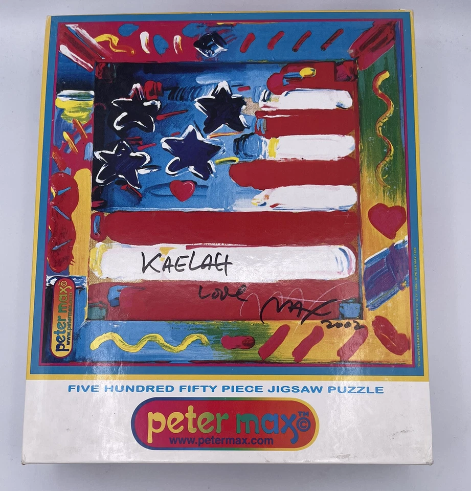 1999 Ceaco Statue of Liberty Head Study #3 Peter Max Jigsaw Puzzle 550 Pcs