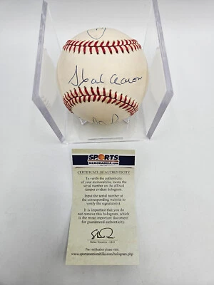 🌟 Kings Of Baseball Hank Aaron Nolan Ryan Pete Rose AUTO Signed Baseball JSA - Image 1 of 4