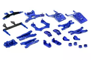 Complete Blue CNC Machined Suspension Upgrade Kit Designed for 1/10 Stampede 2WD - Picture 1 of 1