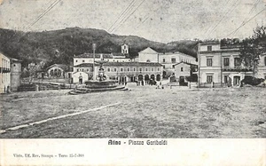 A8262) ATINA PIAZZA GARIBALDI ANIMATED TRAVELED IN 1919 FROSINONE - Picture 1 of 2