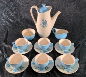 Vintage Crown Clarence Staffordshire 15 Piece Coffee Set - Picture 1 of 24