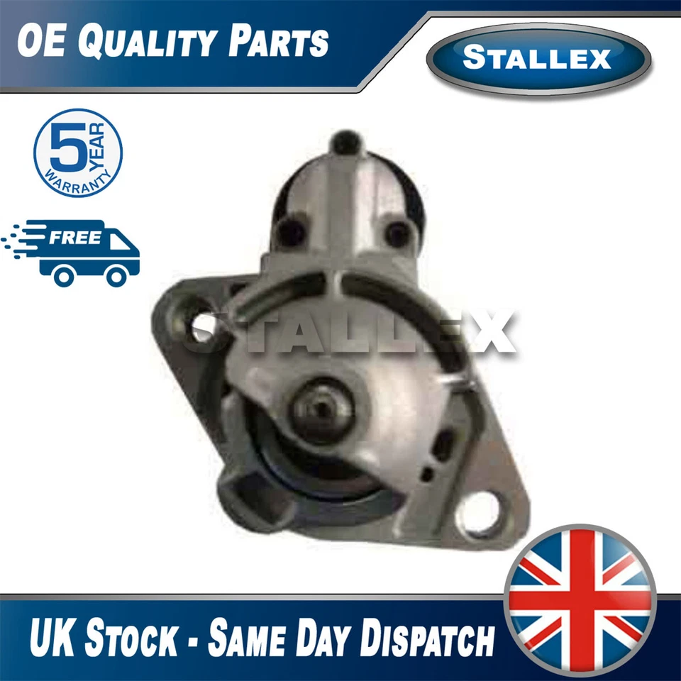 Stallex Starter Motor Fits Audi A4 1995-2006 A6 1997-2005 A8 1996-2006 - Image 1 of 1