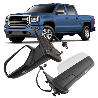 1Pcs For Chevy GMC 2014-2018 Left Side Mirror Power Folding Heated Memory Signal - Image 1 of 4