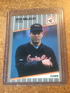 1989 Fleer Update Baseball # U-6 Bob Milacki RC