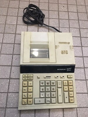 MONROE 2020 PLUS PRINTING CALCULATOR ADDING ACCOUNTING RECEIPT TESTED - Image 1 of 4