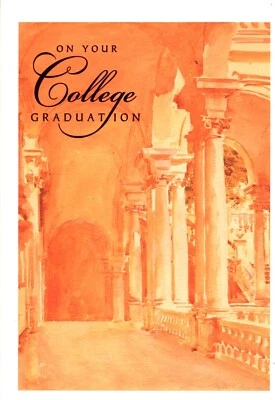 Congratulations Graduation College Graduate Ivy Column Architect Hallmark Card - Image 1 of 3