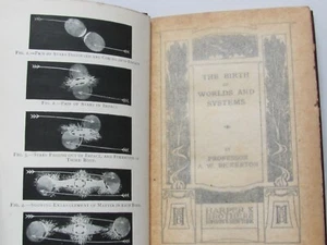 ORIGINAL 1911 BOOK THE BIRTH OF WORLDS & SYSTEMS PROF BICKERTON STARS ASTRONOMY - Imagen 1 de 7